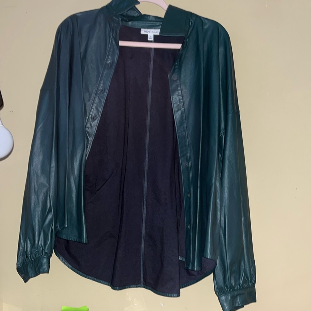 PROLOUGE x Target women’s button down shirt size L color SEA SPRITE NWOT